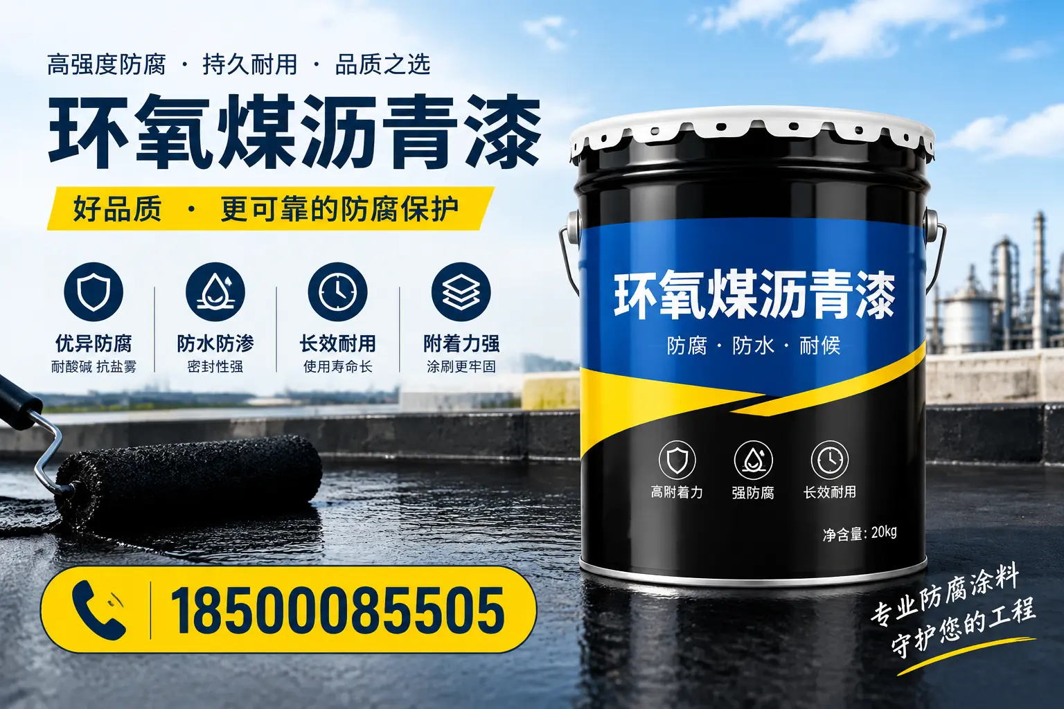 选择环氧煤沥青漆的五大理由，和田客户必知